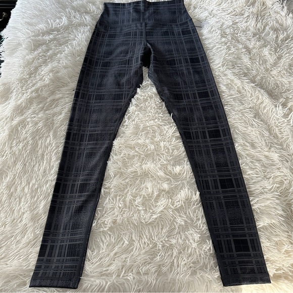 Glyder Sultry High Rise Leggings in Black Speckled Plaid Sleek Sculpt Fit Size S - Picture 12 of 13